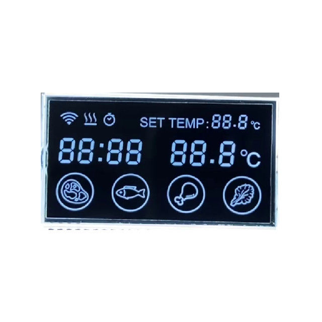 Zwart aangepast formaat schermcijfer VA LCD-scherm Aangepast zwart-wit lcd-scherm