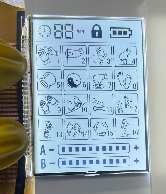 3.6 فولت مصفوفة إيجابية HTN شاشة LCD ناقلة شاشة LCD الرسومية للمسالج