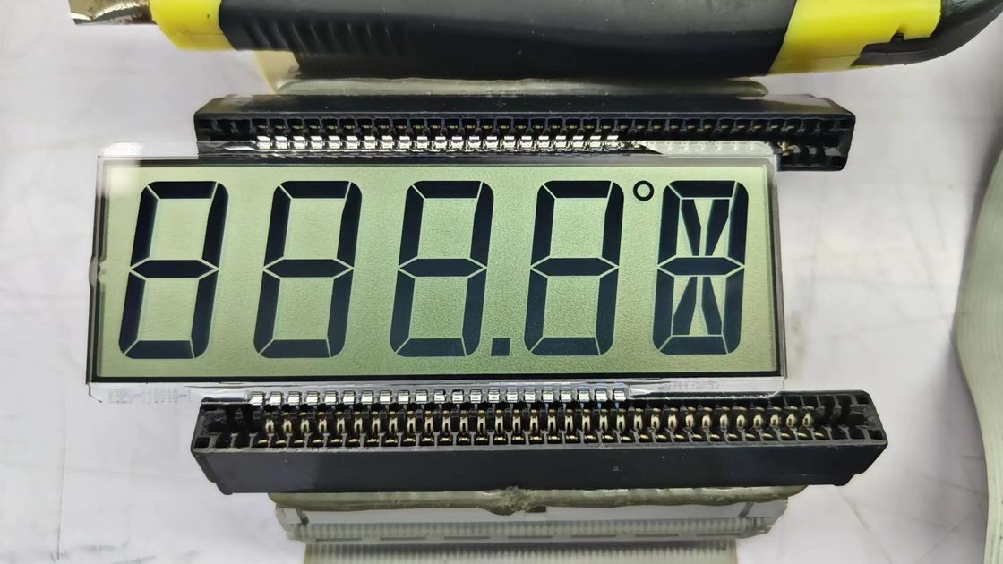 Chinese fabrikant TN 7-segment LCD-scherm Monochroom Transmissive Module Transparent Character Voor thermostaat