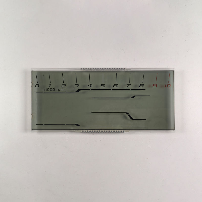 Hersteller Billig Custom HTN LCD-Display Acht Form Monochrom 7 Segment Grafik LCD-Bildschirm für Motorrad-Instrumente