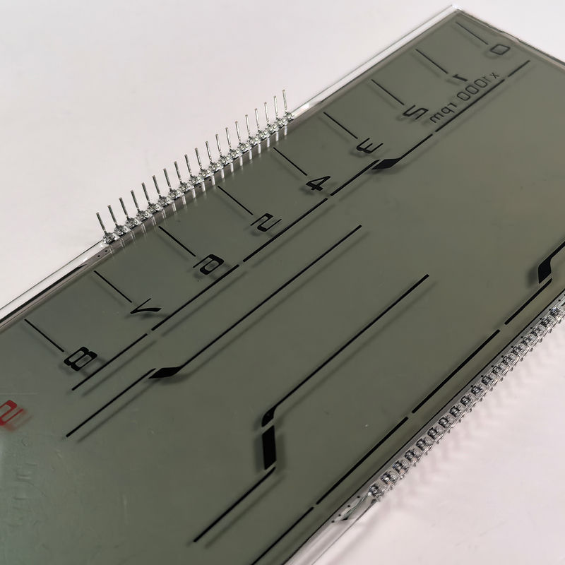 Hersteller Billig Custom HTN LCD-Display Acht Form Monochrom 7 Segment Grafik LCD-Bildschirm für Motorrad-Instrumente