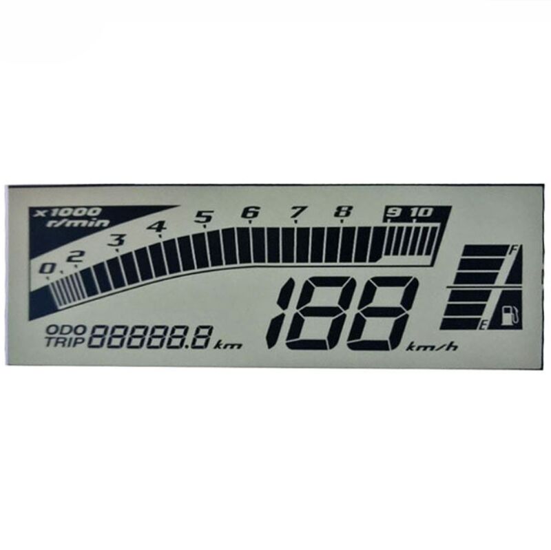 LCD-Display für Armaturenbrett-Tachometer, Custom Htn, transparentes LCD-Display für Auto/Kilometerzähler/Tachometer