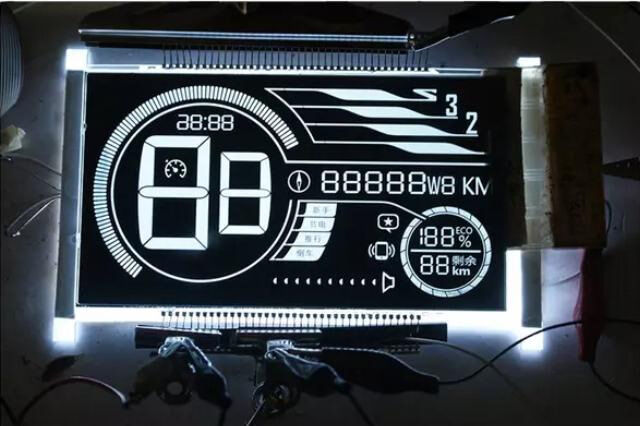 صفحه نمایش LCD با بخش انتقال دهنده Va برای موتورسیکلت ها صفحه نمایش ال سی دی منفی VA سرعت سنج