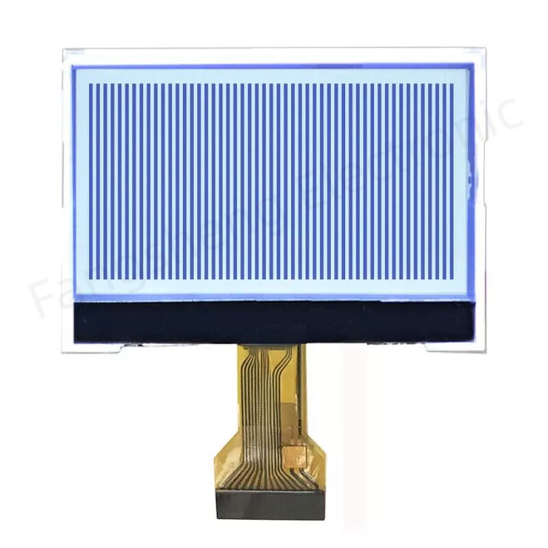 مخصص 12684 128x64 FSTN COG LCD وحدة الرسم COG LCD عاكس أسود على أبيض