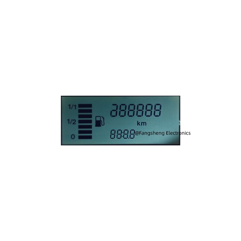 Segment-LCD-Display-Hersteller, kundenspezifischer 12-Pin-Tn-Htn-Stn-FSTN-VA-Segment-Monochrom-LCD-Bildschirm
