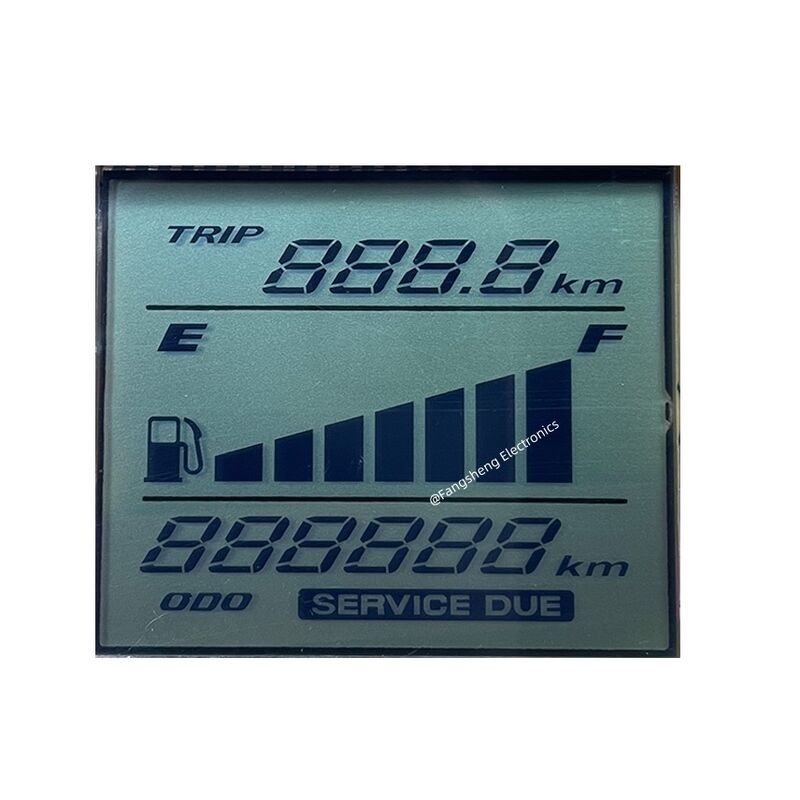 Kundenspezifischer Motorrad-Tachometer, hochwertiger HTN-Tachometer, LCD, 6 Uhr, LCD-Monochrom-Display