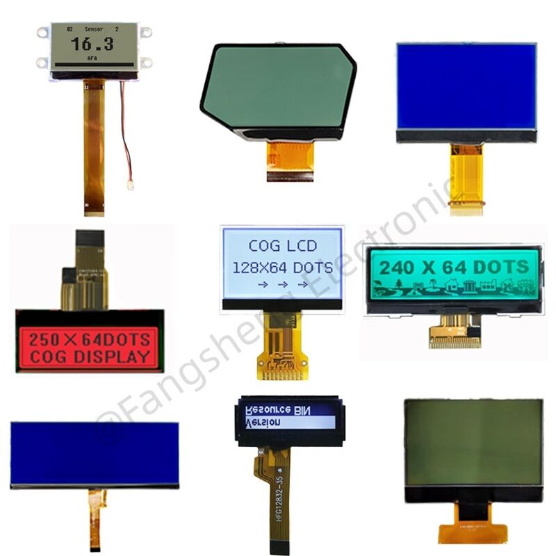 OEM COG LCD 128x64 192x64 240x128 COG LCD usine ST7567 COG affichage pour le contrôle industriel