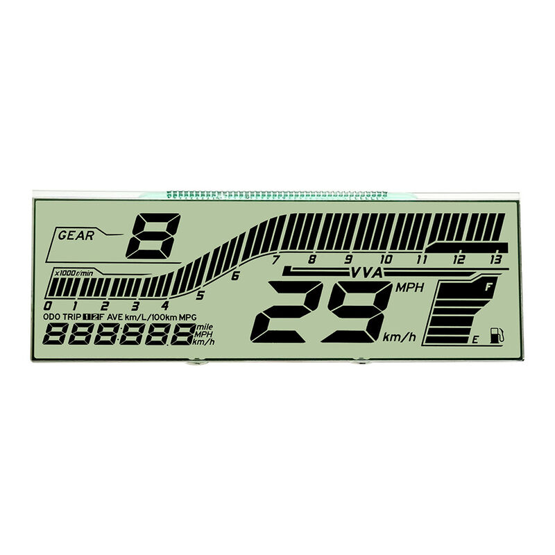 TN HTN LCD স্পিডোমিটার LCD স্ক্রিনের জন্য শুধুমাত্র R15 V3 সংস্করণ কাস্টম সেগমেন্ট LCD ডিসপ্লের জন্য