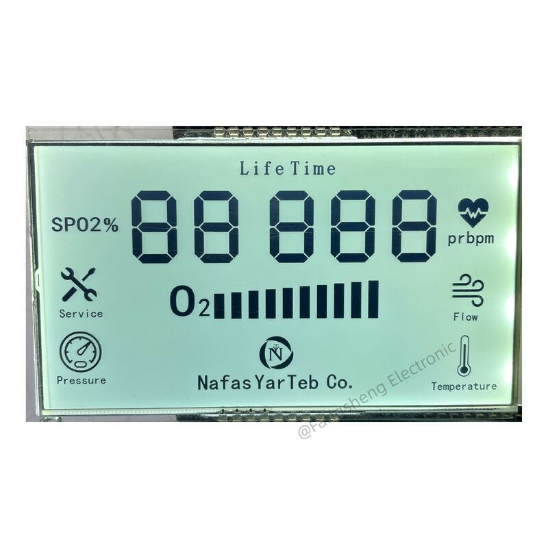 Custom HTN LCD Display Panel Kaca untuk Instrumen Dan Meters HTN Monochrome Lcd Display Factory