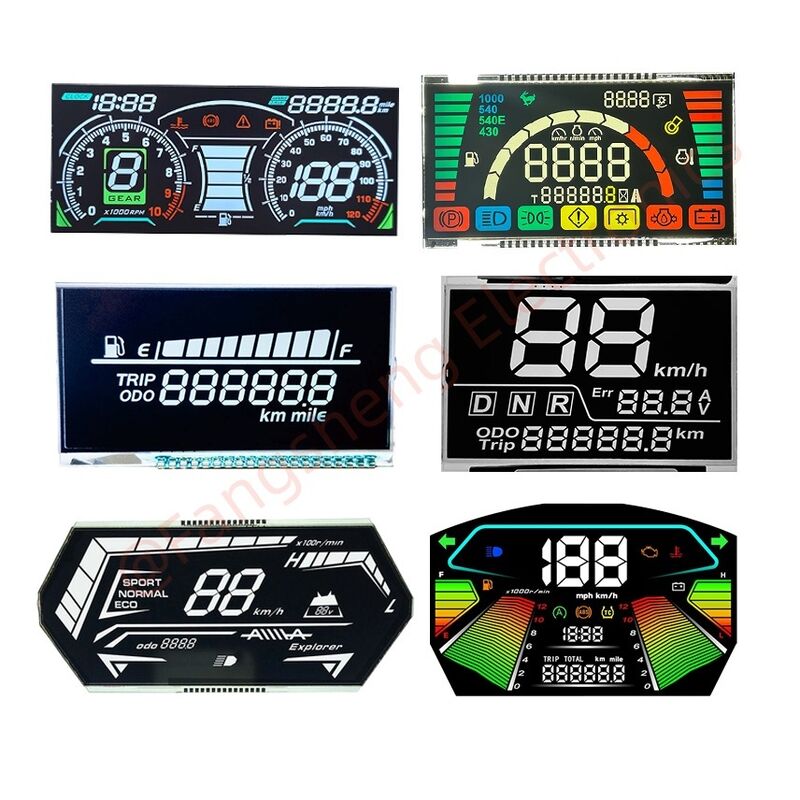 Écran LCD personnalisé à 7 segments pour vélo électrique, compteur de moto, écran LCD VA LCD Btn, moniteur pour vélo électrique