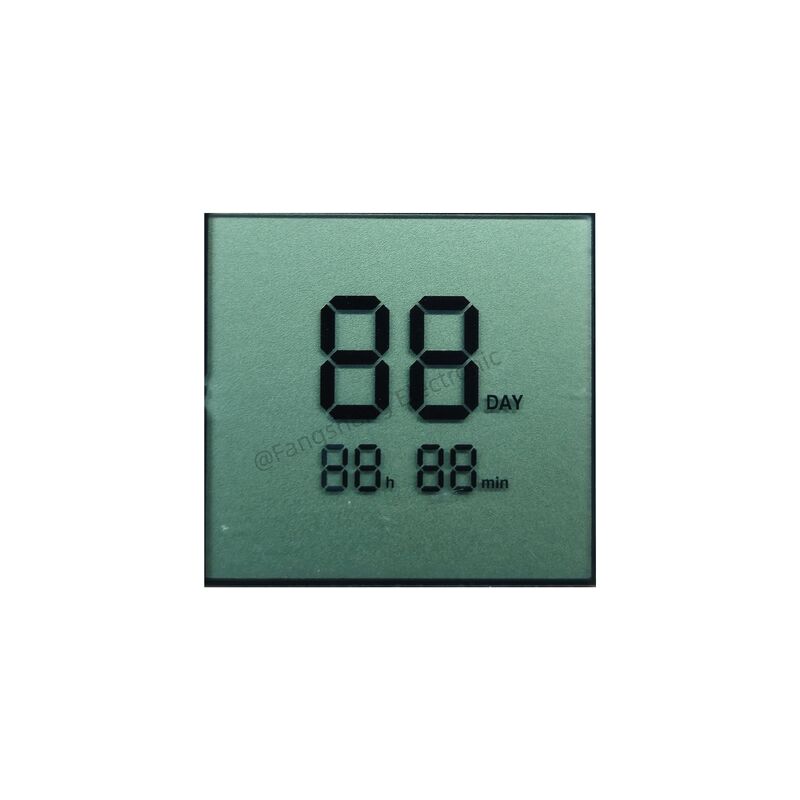 Màn hình LCD TN tùy chỉnh 2 chữ số 7 đoạn Màn hình LCD hiển thị Bảng điều khiển màn hình LCD tích cực phản chiếu để hẹn giờ