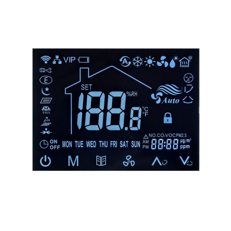 Custom Thermostat Va Lcd Display Va Screen Room Thermostat VA LCD Display Project Black And White Segment Display Screen