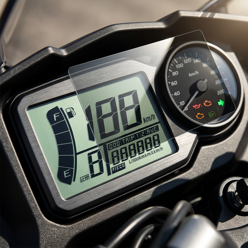 Motorcycle LCD Polarizer Film for Display Screen, Transparent Reflective Polarizing Film for Yamaha Honda Pulsar