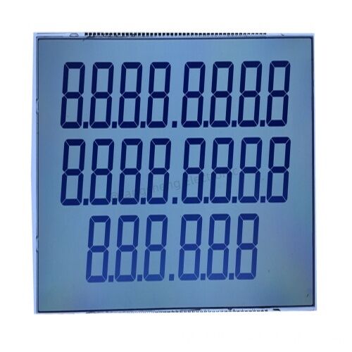 6-Digit 7-Segment TN LCD, Big Size Custom Liquid Crystal Display for Fuel Dispenser