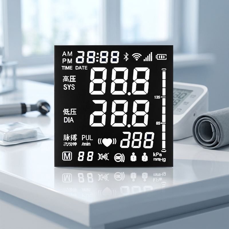 Custom Size VA Segment LCD Screen Medical Application VA segment LCD Displays