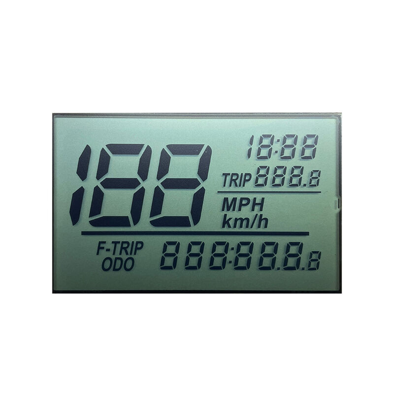 OEM ODM Motorcycle Display Dashboard Htn Positive Display Semi-Transparent LCD Customized Size HTN LCD Display