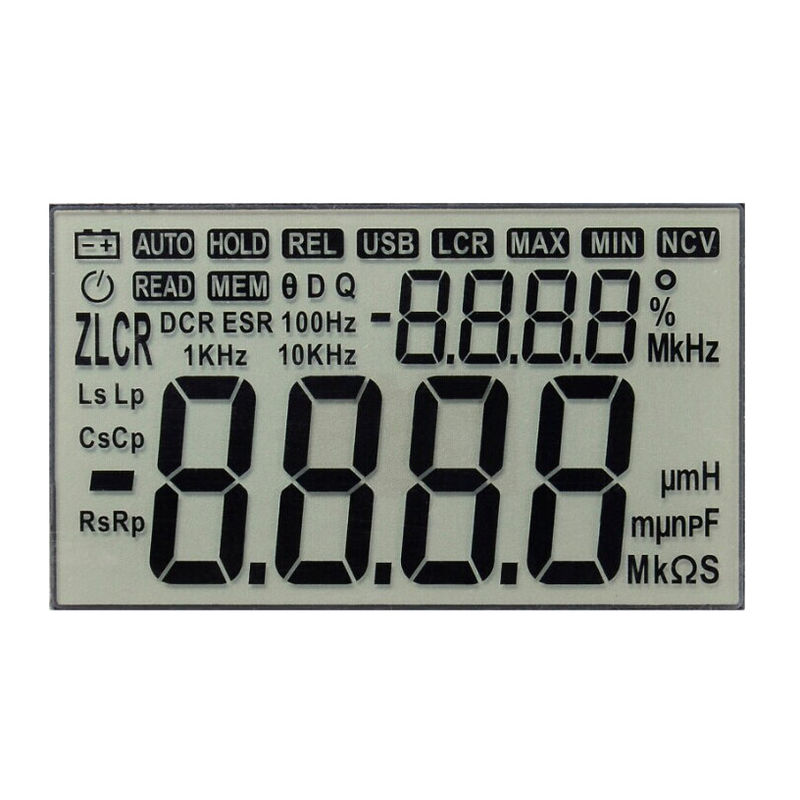 Segmentanzeige Auto-Messgeräte TN Lcd, Anzeigen-Neigung 1/3 Autoteile Arduino Lcd