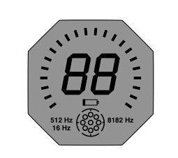 รูปทรงแปดเหลี่ยมจอแสดงผล LCD แบบกำหนดเองออกแบบพิเศษ 3.0V สำหรับเครื่องมืออุตสาหกรรม