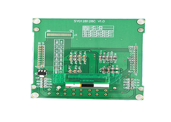 Layar Lcd Dot Matrix Biru, Layar Dot Matriks 3,7 Inch / Kolom Didorong