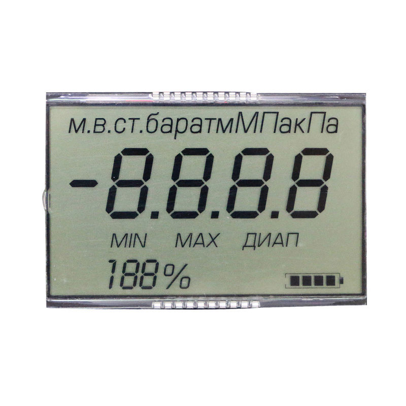 Anzeigen-einfarbige reflektierende Polarisator-Art Metallpin-Verbindungsstück Soem-Segment-HTN LCD