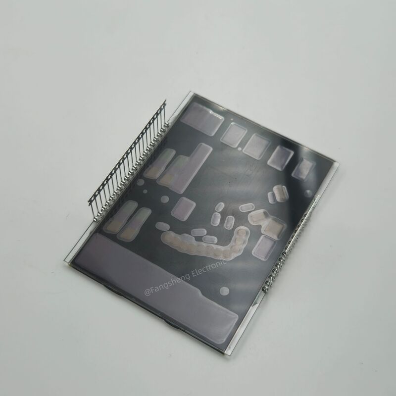 Customized VA Monochrome Lcd For Massage Chair Monochrome LCD Displays 7 Segment 8 Lcd Display Black Background