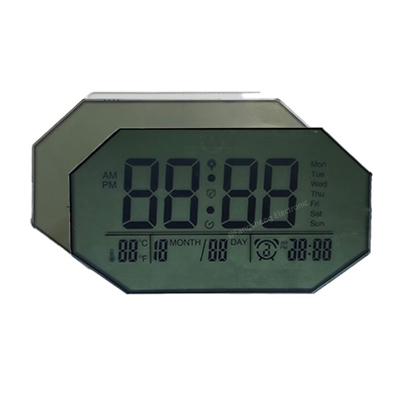 Custom TN LCD Display for Clock and Watch Applications | OEM Segment LCD Screen