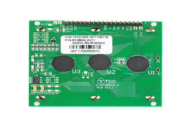 18 Pins 128 X 64 Graphic LCD Module Stn Positive 12864 Screen TN Viewing Angle