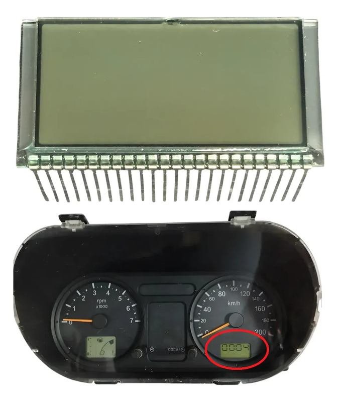 Custom HTN LCD Display for Motorcycle and Automotive Dashboard Screen OEM LCD Solution Manufacturer