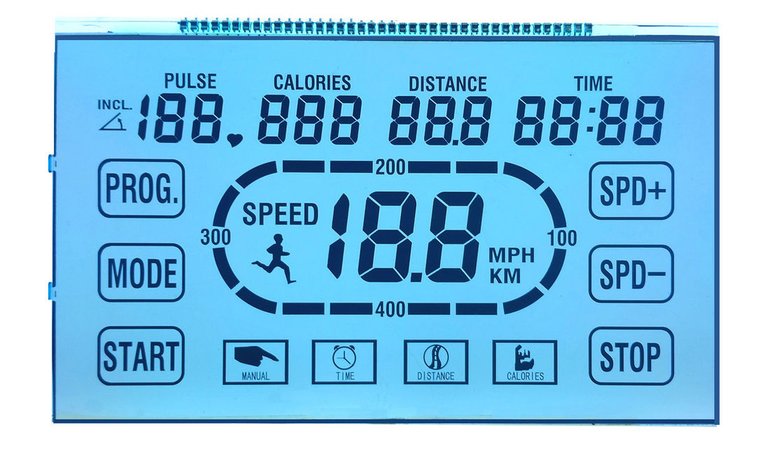 Этап числа 7 прозрачного СТН ЛКД дисплея 6 часов положительный для идущей машины
