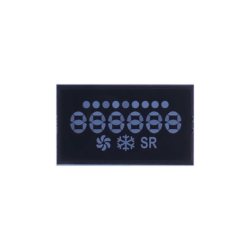 Benutzerdefinierte VA-LCD-Anzeige für Temperaturregler mit kontrastreichem Segment-LCD-Lösung