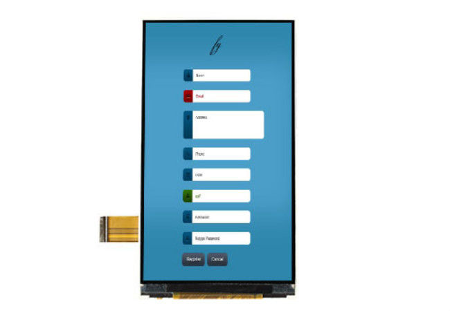 4.5 بوصة 540 * 960 شاشة TFT LCD مقاوم شاشة تعمل باللمس لوحة MIPI / RGB واجهة اختياري