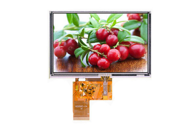 5.0 Inch TFT Lcd Display 800 * 480 Touch Screen 16 / 18 / 24bit RGB Interface High Brightness Tft Screen