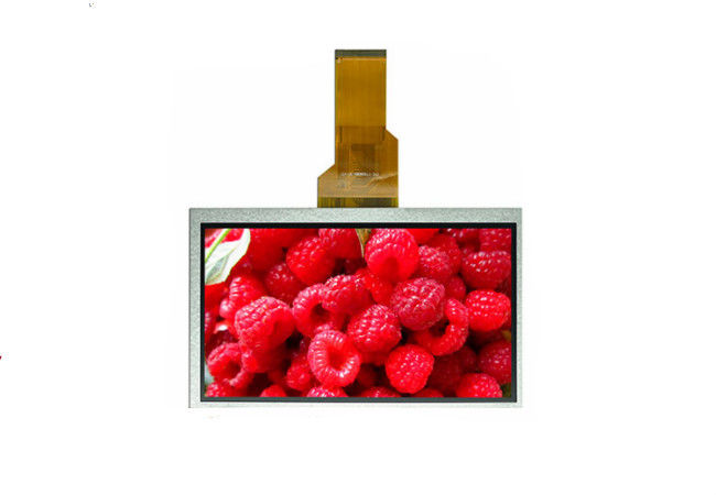 หน้าจอสัมผัสแบบ Resistive TFT LCD ขนาด 7 นิ้วความละเอียด 800 * 480 จุดอินเทอร์เฟซ Lcd Rgb ที่อ่านได้จากแสงแดด