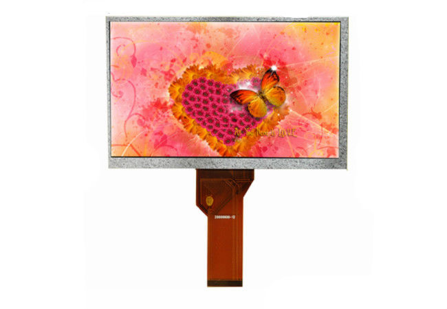 หน้าจอสัมผัสแบบ Resistive TFT LCD ขนาด 7 นิ้วความละเอียด 800 * 480 จุดอินเทอร์เฟซ Lcd Rgb ที่อ่านได้จากแสงแดด