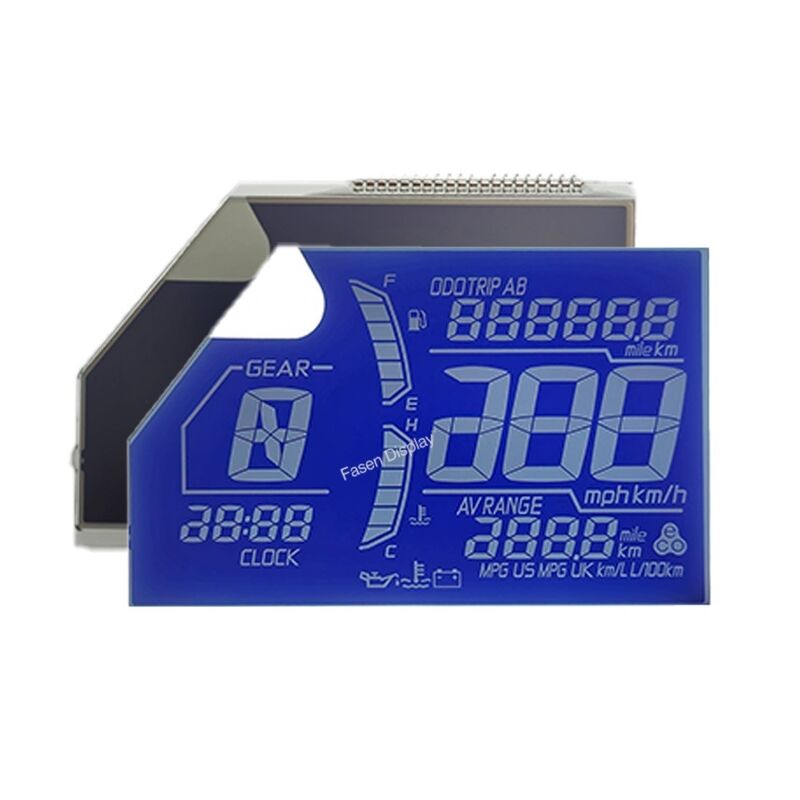 Custom HTN LCD Display for Motorcycle Dashboard Speedometer OEM ODM Motorcycle LCD Screen