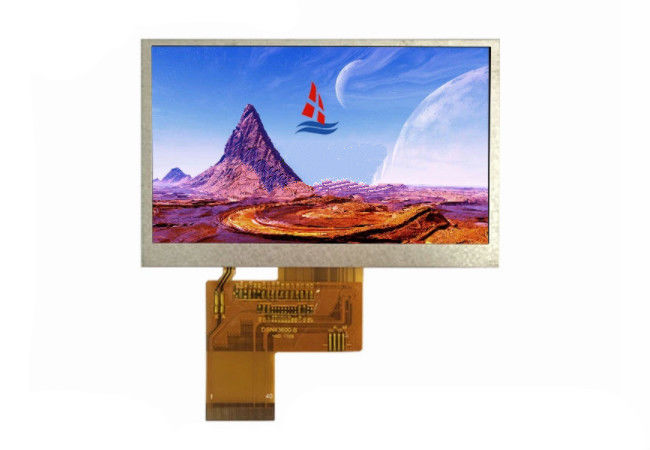 Custom Transparent 4.3 TFT LCD Display , 480 * 272 Dot TFT Color Screen With 24 Bit