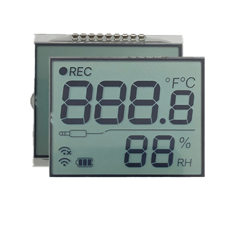 Custom TN LCD Display Thermostat LCD Segment Display for Temperature Controller HVAC Applications