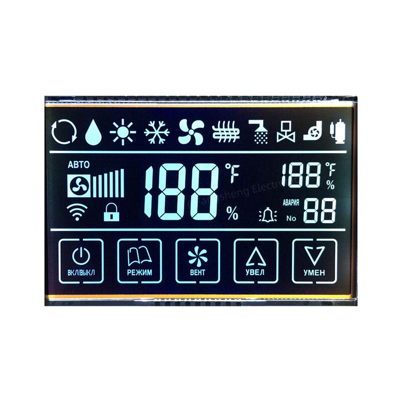 Custom DFSTN LCD Display for Temperature Controller | Segment LCD Manufacturer & Custom LCD Display