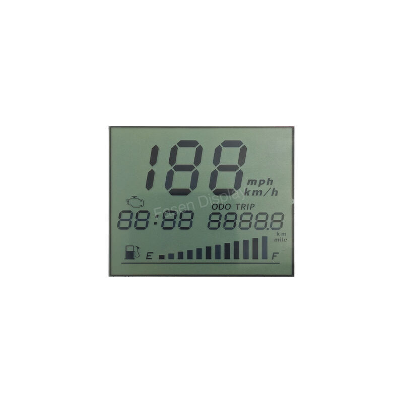 Custom HTN Segment LCD Display for Motorcycle Dashboard HTN LCD Screen Custom Segment LCD Manufacturer