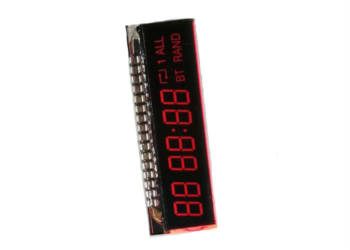 Màn hình LCD phủ định bảy phân đoạn với đầu nối PIn kim loại cho bộ đếm thời gian điện tử