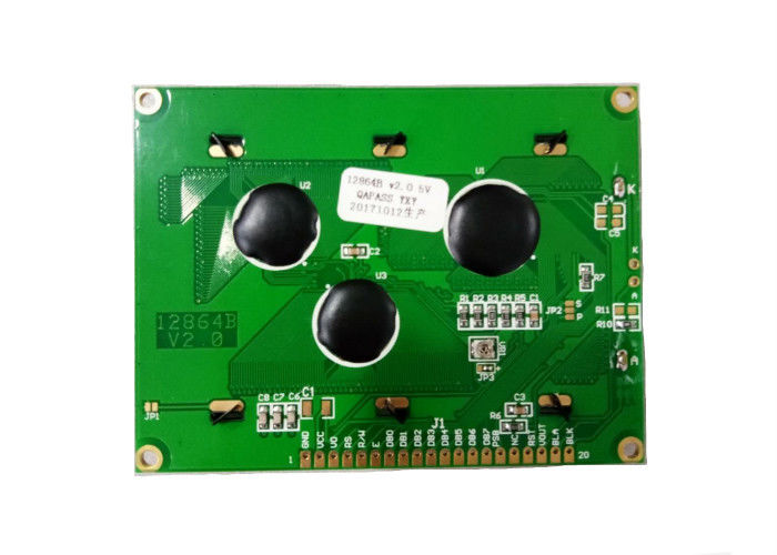 pantalla gráfica del Lcd de la MAZORCA de la matriz de los puntos del módulo 128 x 64 de la exhibición de 5V 12864 Lcd con retroiluminación azul