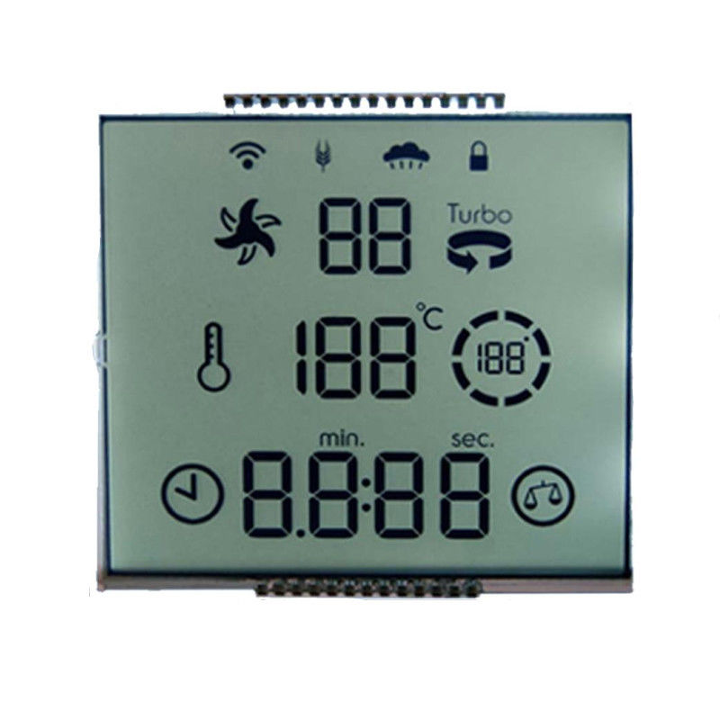 Zebra Connector Custom LCD Display / TN HTN LCD Display Module For Thermostat
