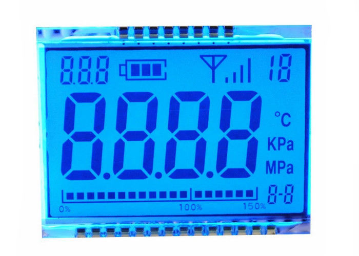 Digit 7 Segment TN Reflective LCD Display Custom Size For Meter 3.3V