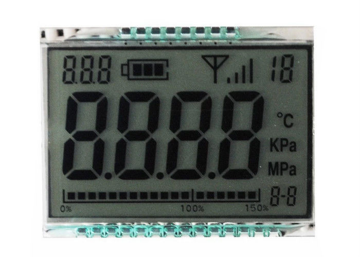 Digit 7 Segment TN Reflective LCD Display Custom Size For Meter 3.3V