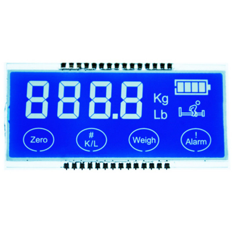 2,8 V HTN LCD Segment-hochauflösendes Weiß LED der Anzeigefeld-Gewohnheits-sieben