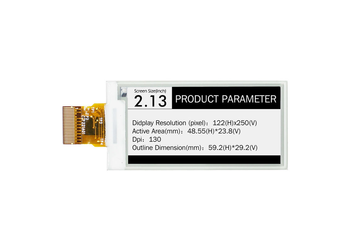 2.13″ 122RGB*250 E Ink Display For Electronic Price Tag