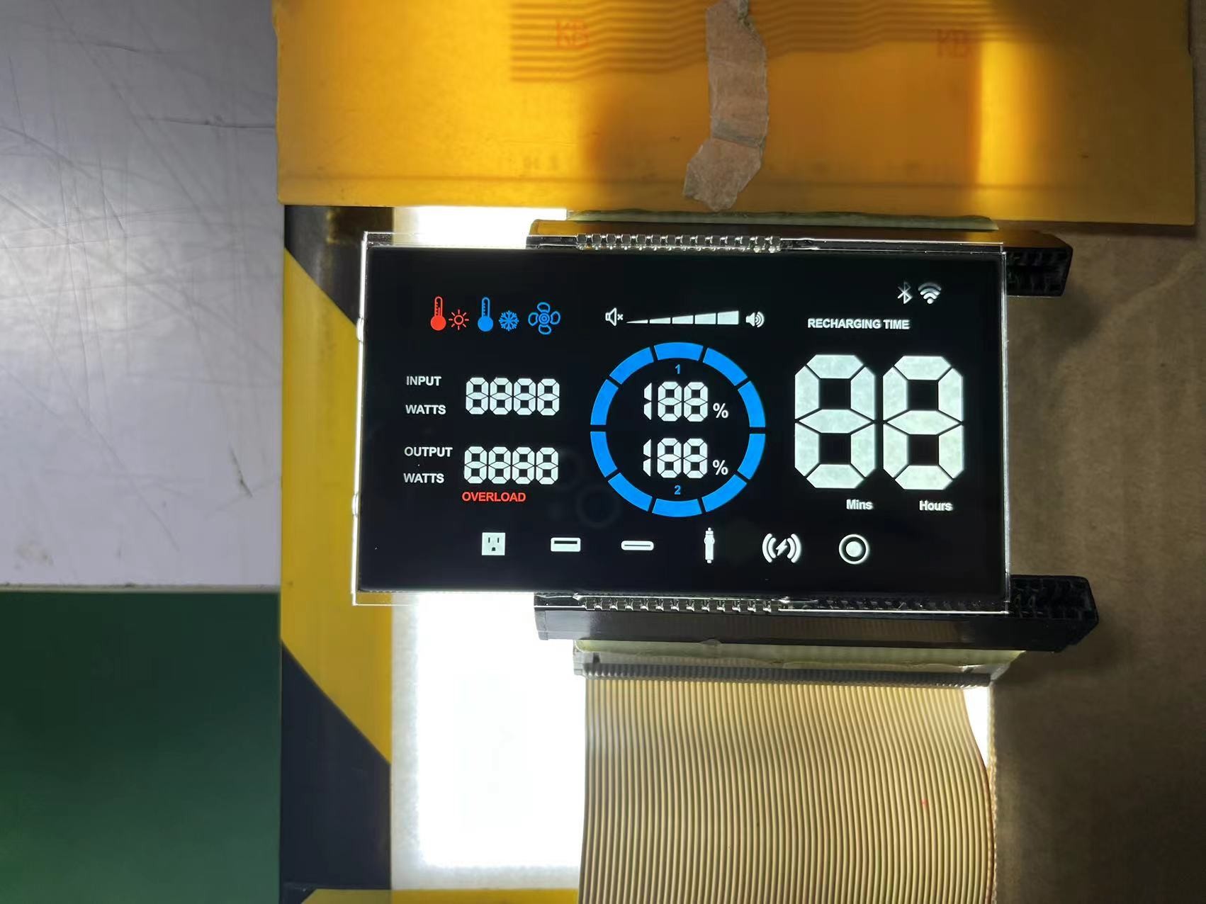 Transmisor negativo VA pantalla LCD pantalla de dígito gráfico panel de vidrio LCD