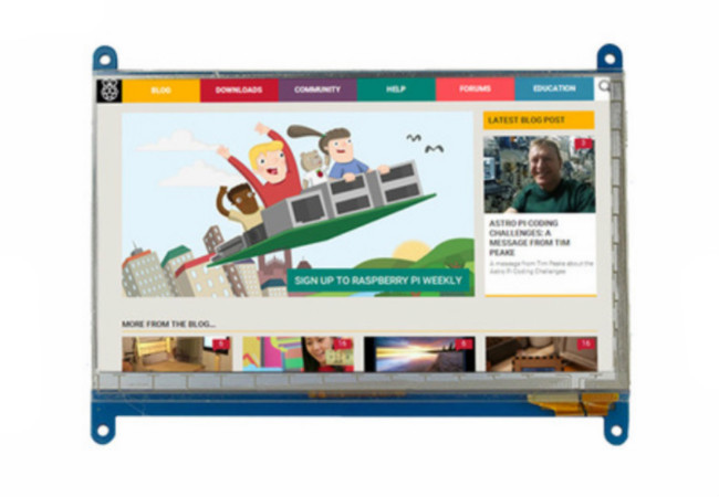 Raspberry Pi 3 TFT LCD Capacitive Touchscreen HDMI Interface 800 * 480 Resolution