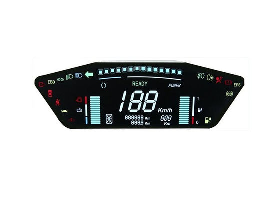 Custom PMVA Screen Monochrome Lcd Panel 7 Segment Display Transmissive