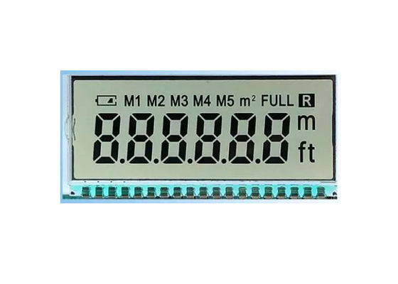 Transmisyjny, dostosowany monochromatyczny wyświetlacz LCD 6 cyfr 3,6 V